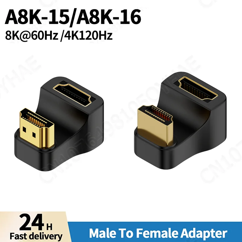A8K-15 A8K-16 HDMI ȣȯ MaleTo  ̺ , TV PC Ʈ Ϳ,  ȭ Ȯ, 2.1 8K ػ, 2 